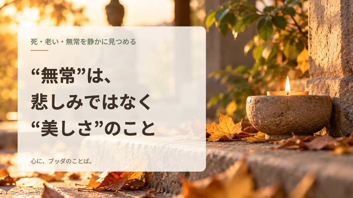 “無常”は、悲しみではなく“美しさ”のこと