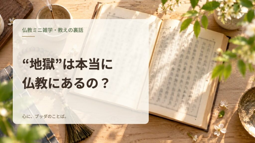 “地獄”は本当に仏教にあるの？